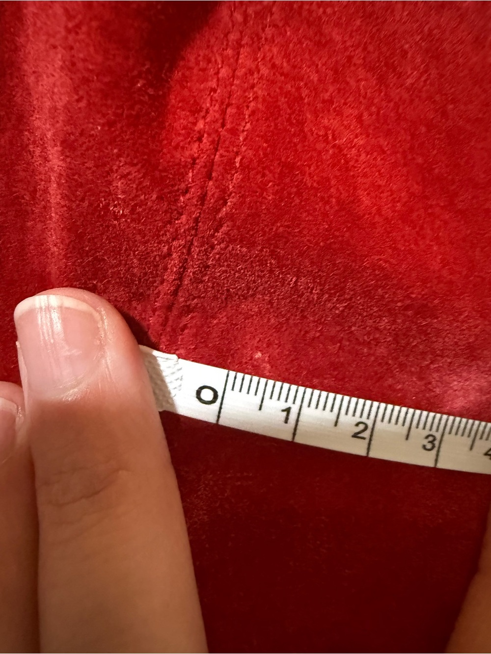 le chate Women’s Red Suede Blazer Jacket - Picture 8 of 13